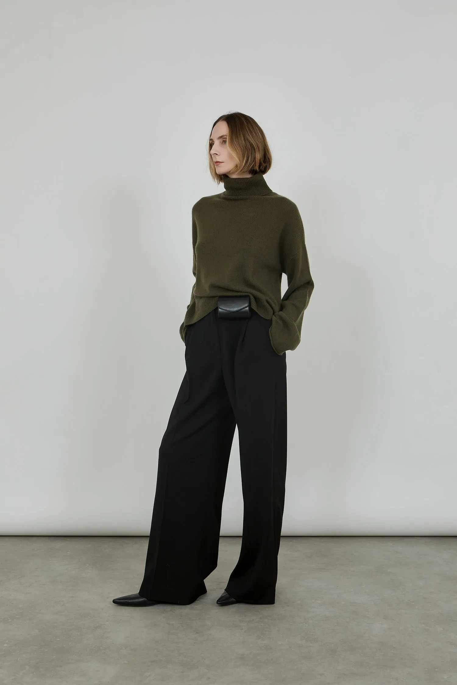 Alicia knit | Moss - Cashmere wool