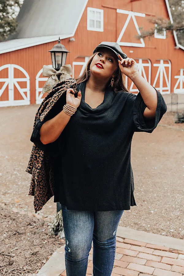 Apple Trail Shift Top In Black Curves
