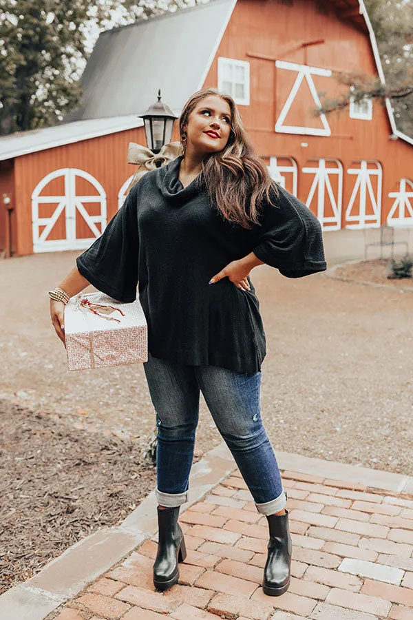 Apple Trail Shift Top In Black Curves