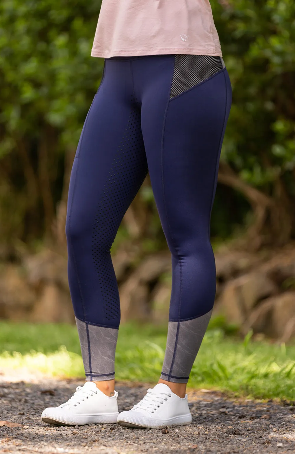 BARE Equestrian Performance Riding Tights - Oxford Panther