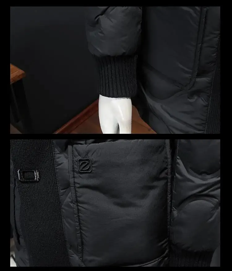 British Style Men's Parka Coat