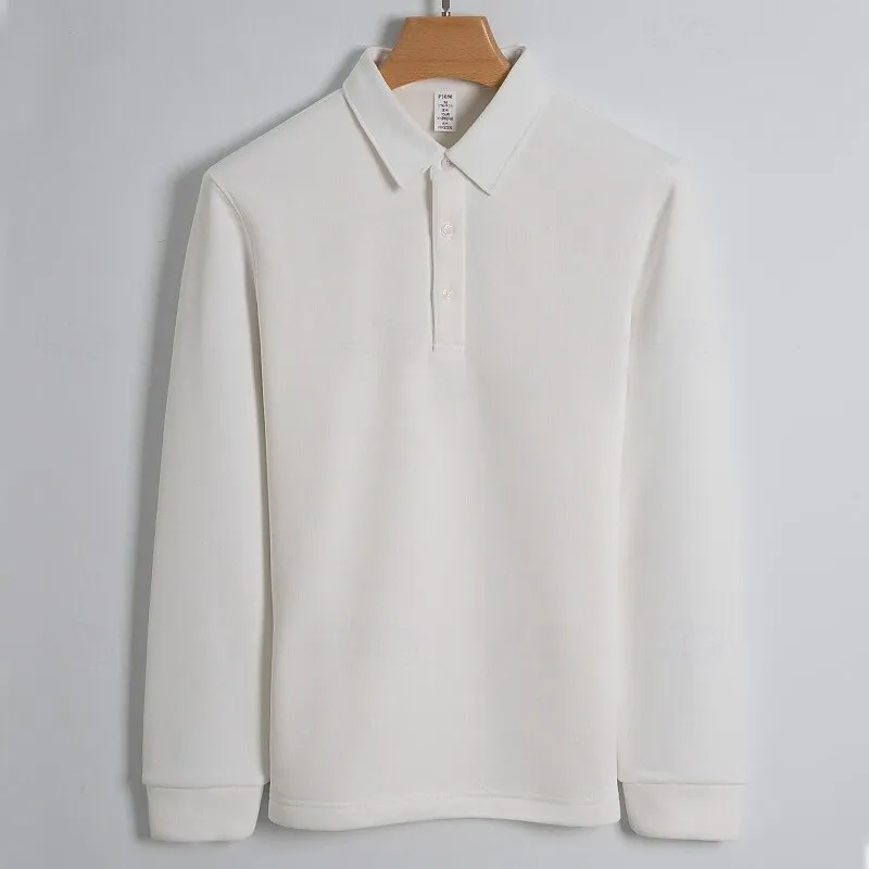 Cotton Long Sleeves Polo T-Shirt