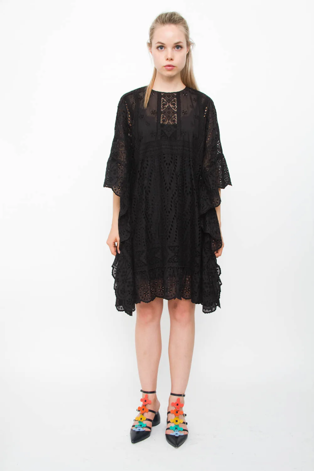 EYELET CAFTAN