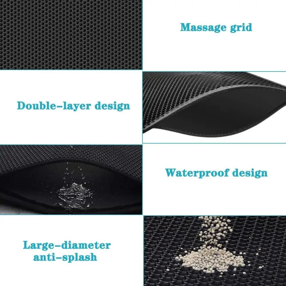 Honeycomb Cat Litter Mat: Clean Paws, Clean Floors!