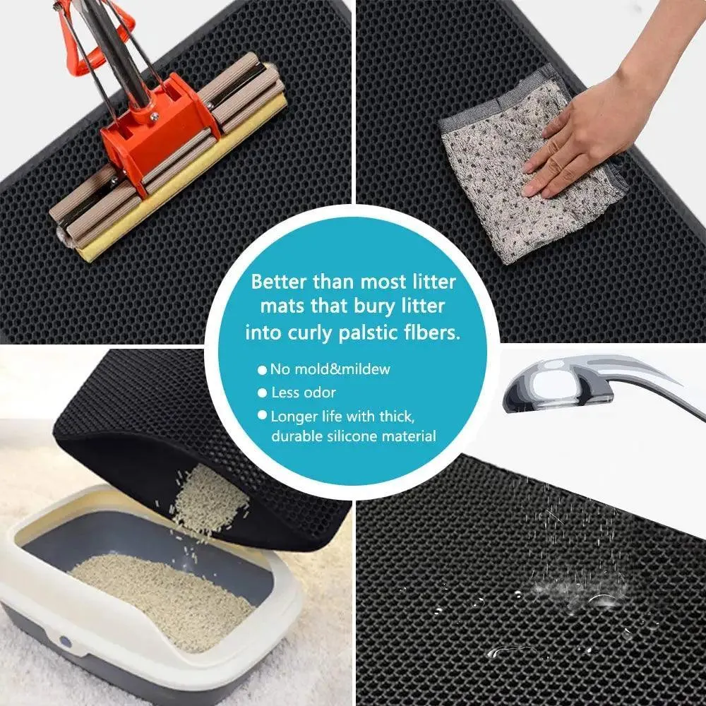 Honeycomb Cat Litter Mat: Clean Paws, Clean Floors!