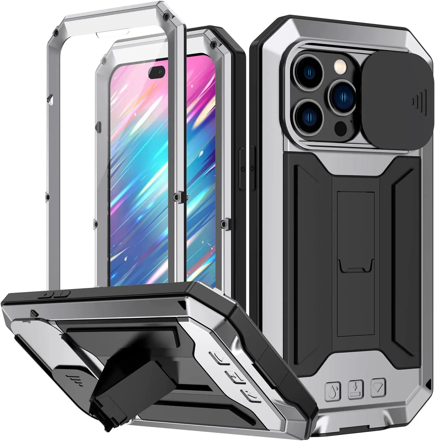 iPhone 15 Pro Metal Rugged Case