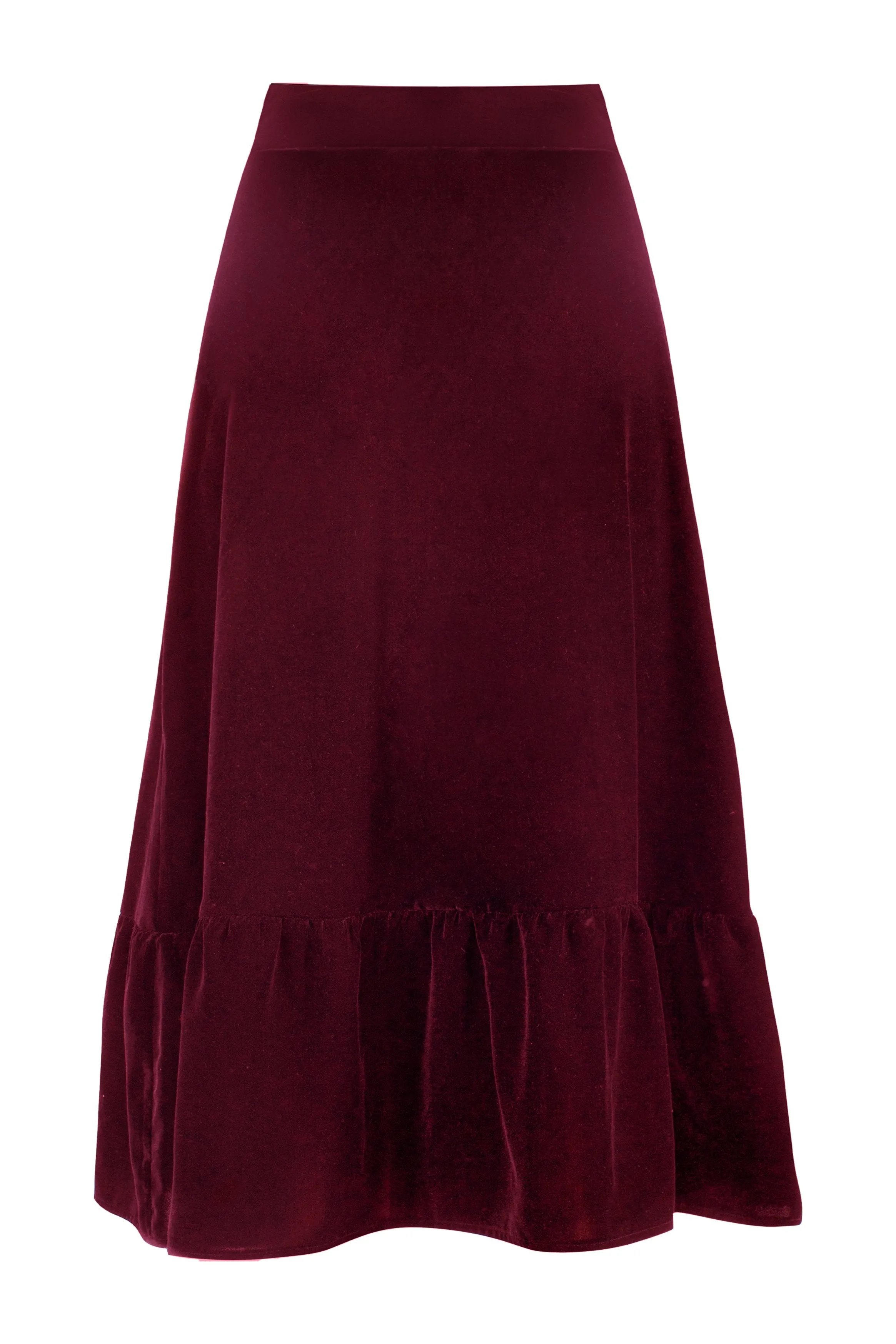 Mahtab Velvet Skirt - Burgundy (Limited Edition)