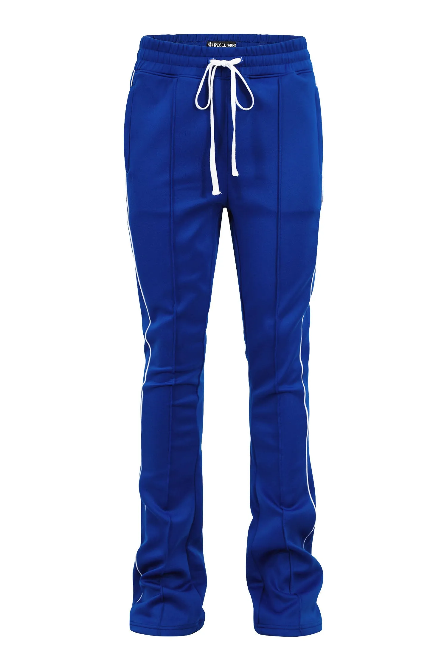 Men's Essential Solid Stacked Fit Flared Track Pants
