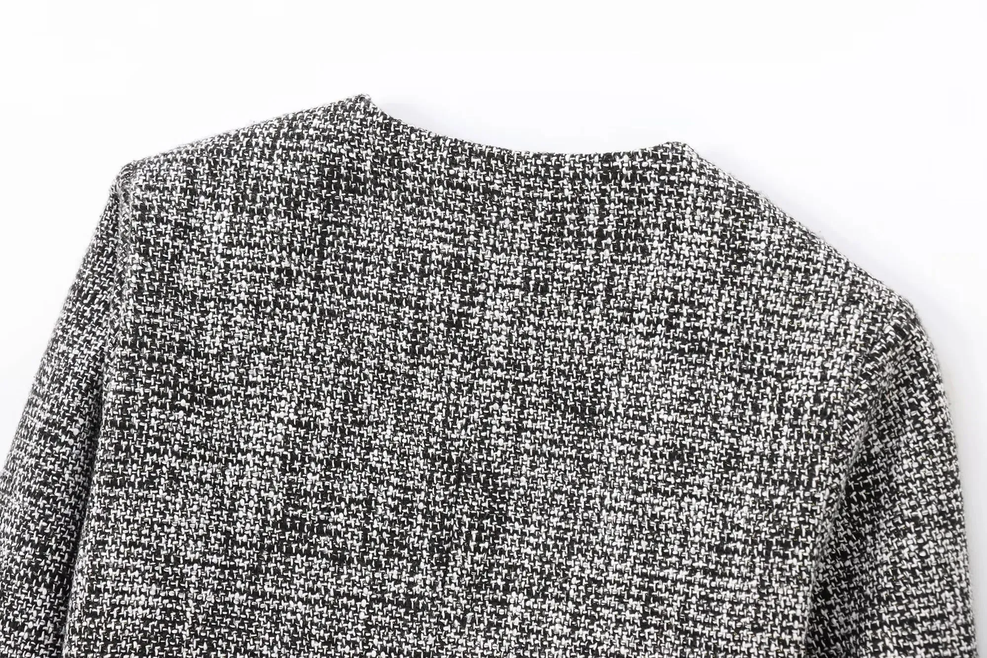 ONKOGENE Herbst Elegante Frauen Plaid Einreiher Schmücken Casual Jacke Mantel   Hohe Taille Zipper Mini Culottes 2-teiliges Set