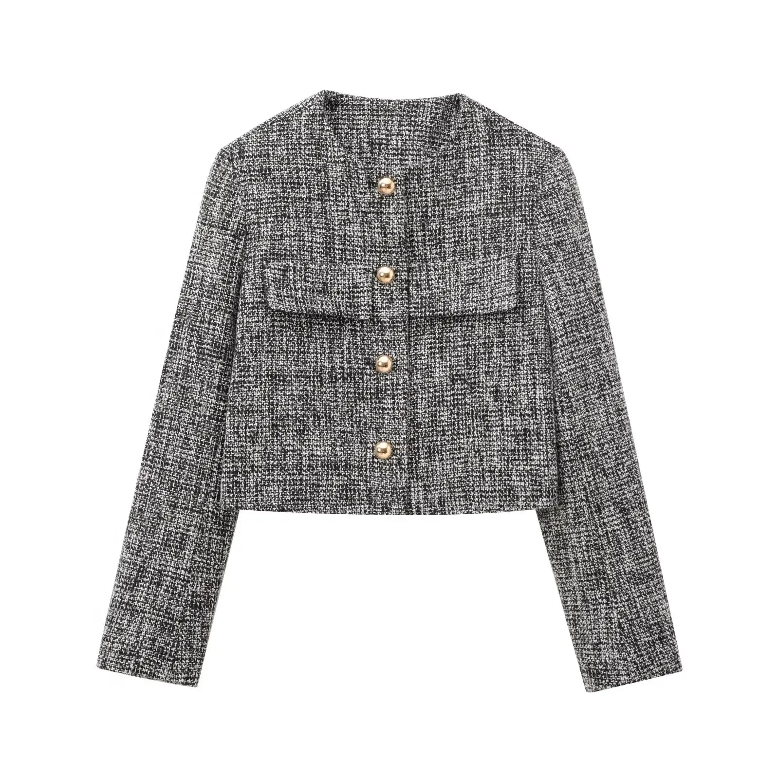 ONKOGENE Herbst Elegante Frauen Plaid Einreiher Schmücken Casual Jacke Mantel   Hohe Taille Zipper Mini Culottes 2-teiliges Set