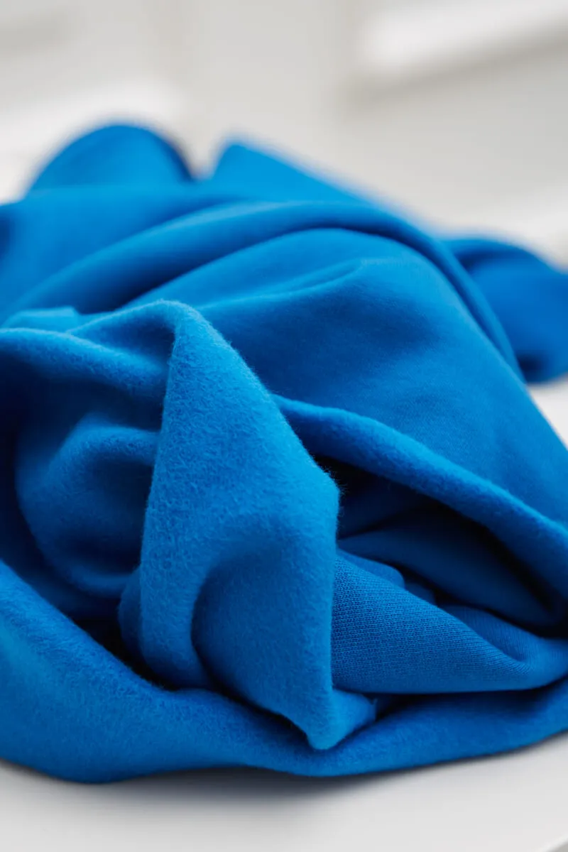 Organic Basic Brushed Sweat Intense Blue