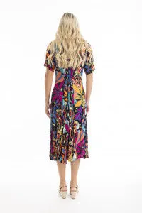 Orientique Flattering Godet Dress