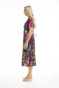 Orientique Flattering Godet Dress