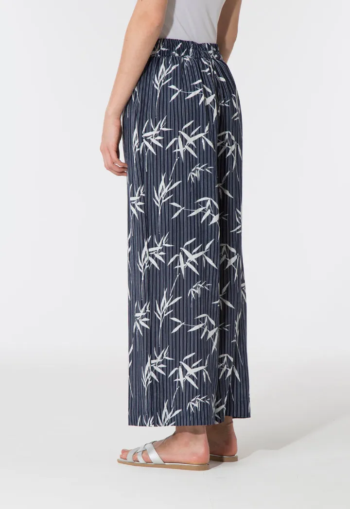 Printed Wide Leg Culottes
