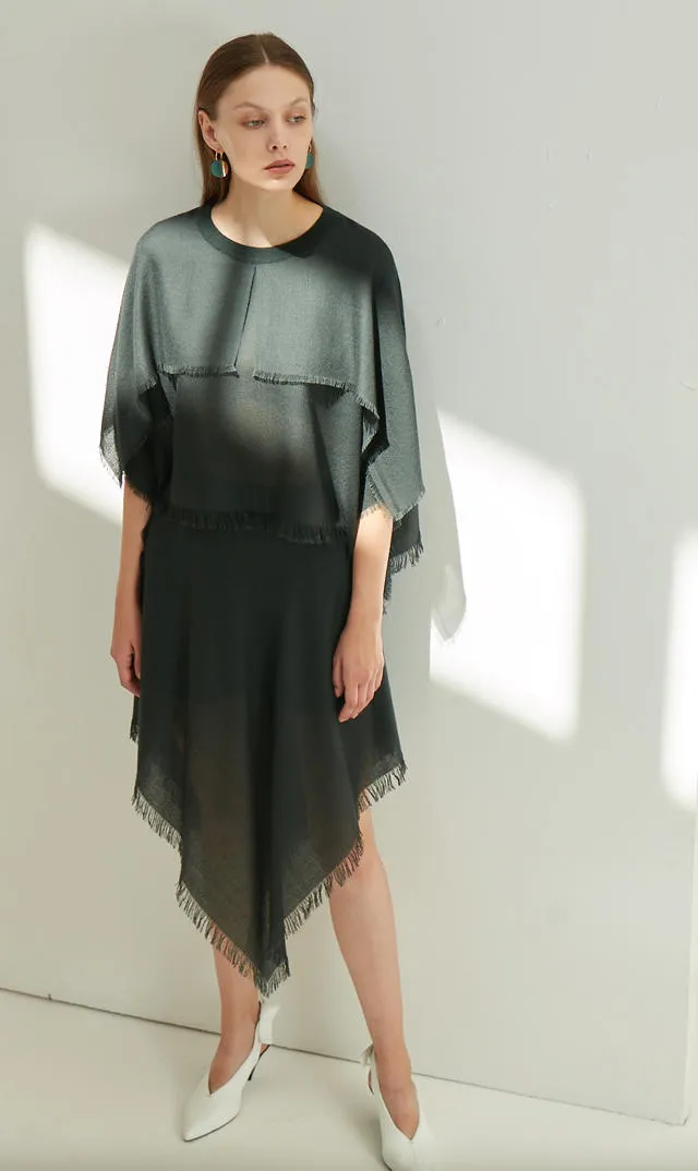 Super fine baby-cashmere midi skirt