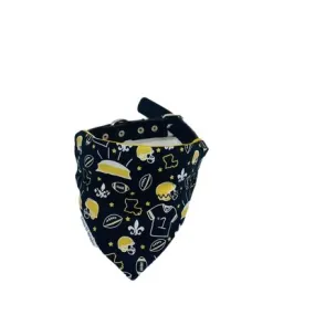 WHO DAT Reversible New Orleans Saints-inspired Dog Bandana